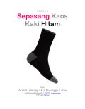 Sepasang kaos kaos kaki hitam